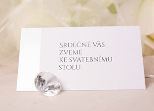 Svatební pozvánky jako doplňkové svatební tiskoviny: Pozvánky ke svatebnímu stolu a na svatební oslavu