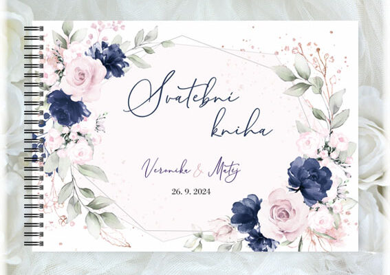 Svatební kniha hostů v minimalistickém stylu: Elegance v jednoduchosti
