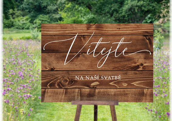 Uvítací cedule na svatbu: První dojem pro vaše hosty