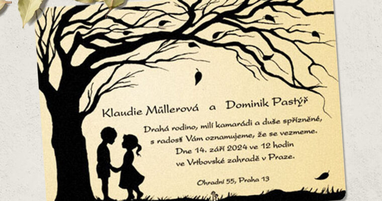 Podzimní svatební oznámení: Inspirace pro dokonalou pozvánku na vaši podzimní svatbu