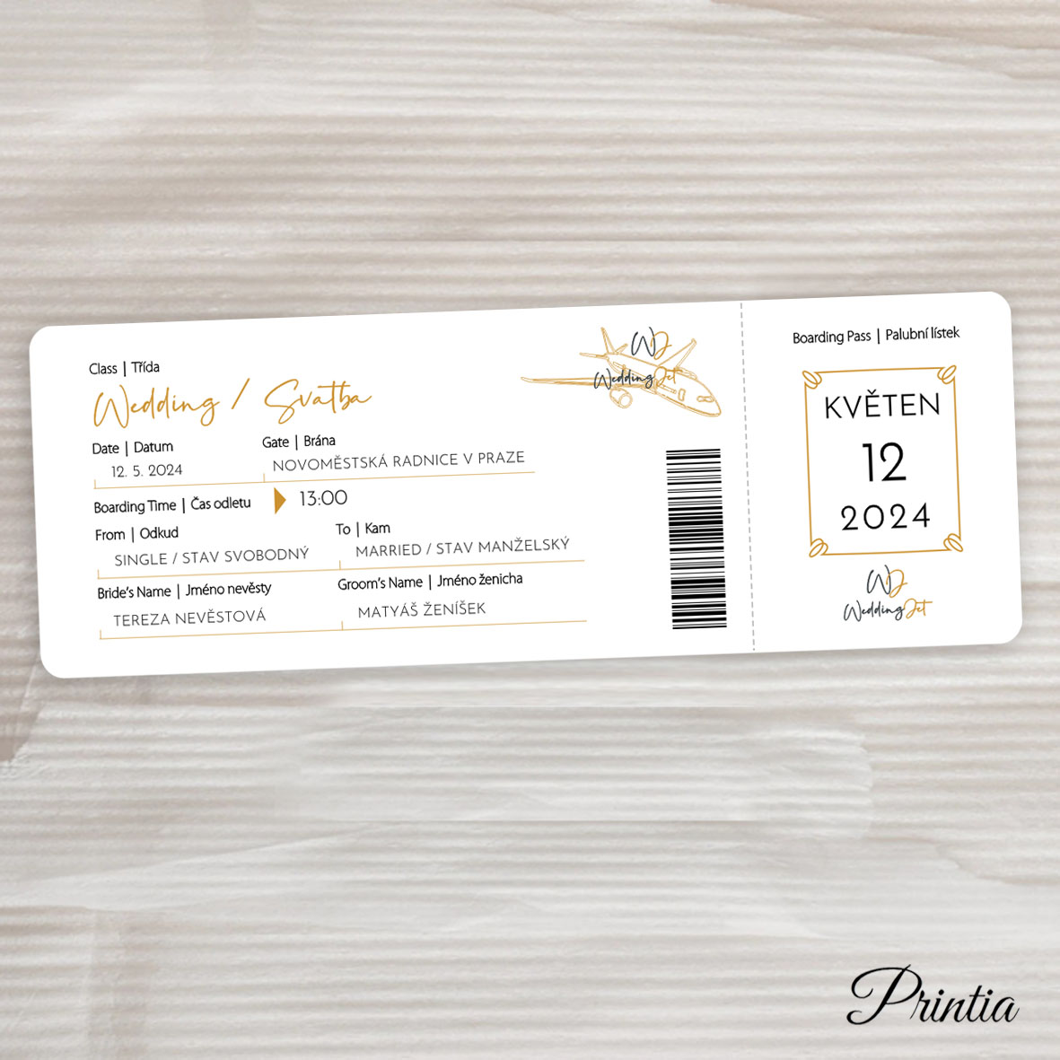 Vstupenka na svatbu: Originální svatební oznámení, kterým zaujmete